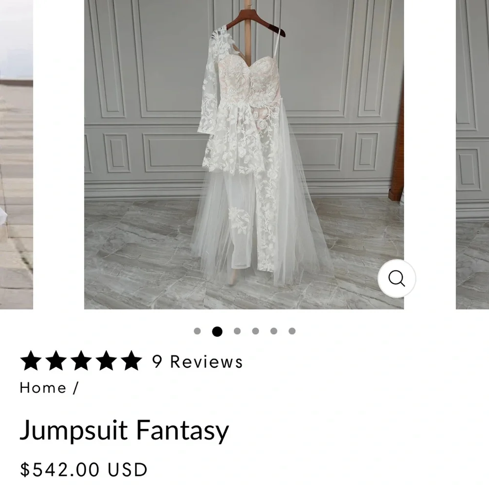 Amazingly beautiful Bridal jumpsuit - Picture 4 of 5